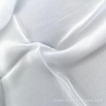 100% Polyester White Chiffon Kleiderstoffe